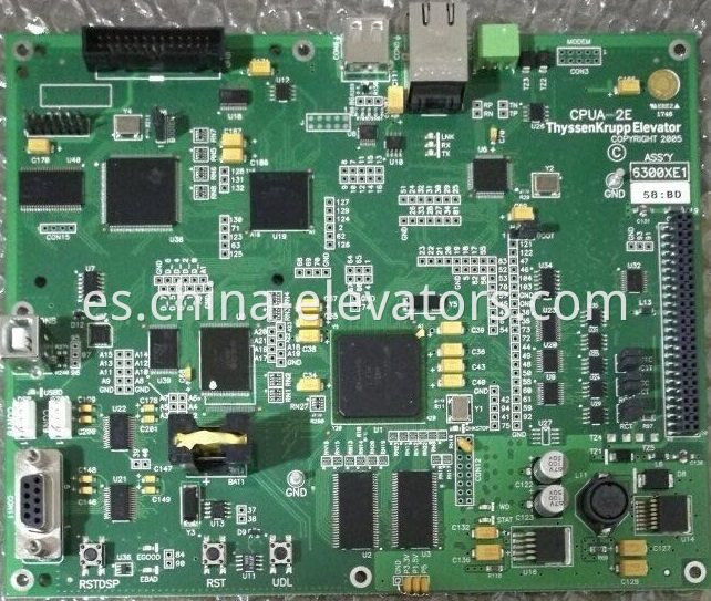 Conjunto de PCB para elevador ThyssenKrupp CPUA-2E ThyssenKrupp Elevator PCB Assembly CPUA-2E